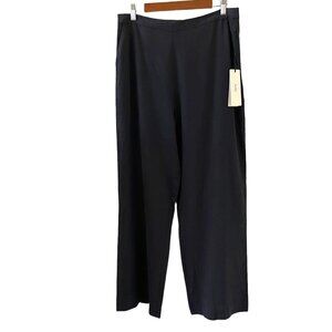 HUFFER NEW Linen Blend Staple Pants In Black Size 14
